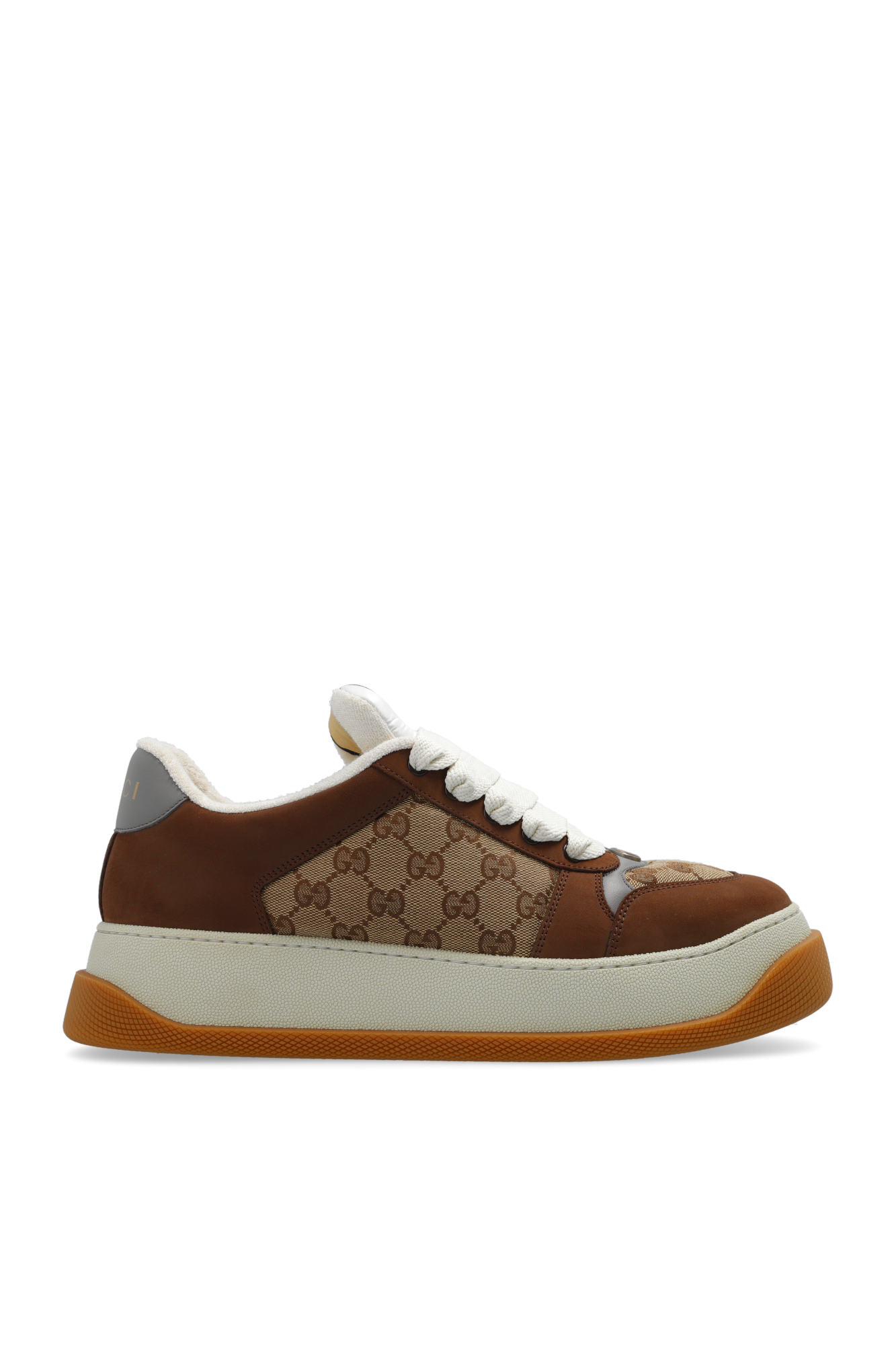 Brown cheap gucci sneakers